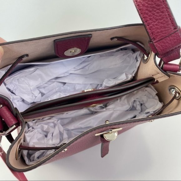 Kate Spade Marti Shoulder Crossbody Bucket Bag in Blackberry Preserve - Picture 8 of 13